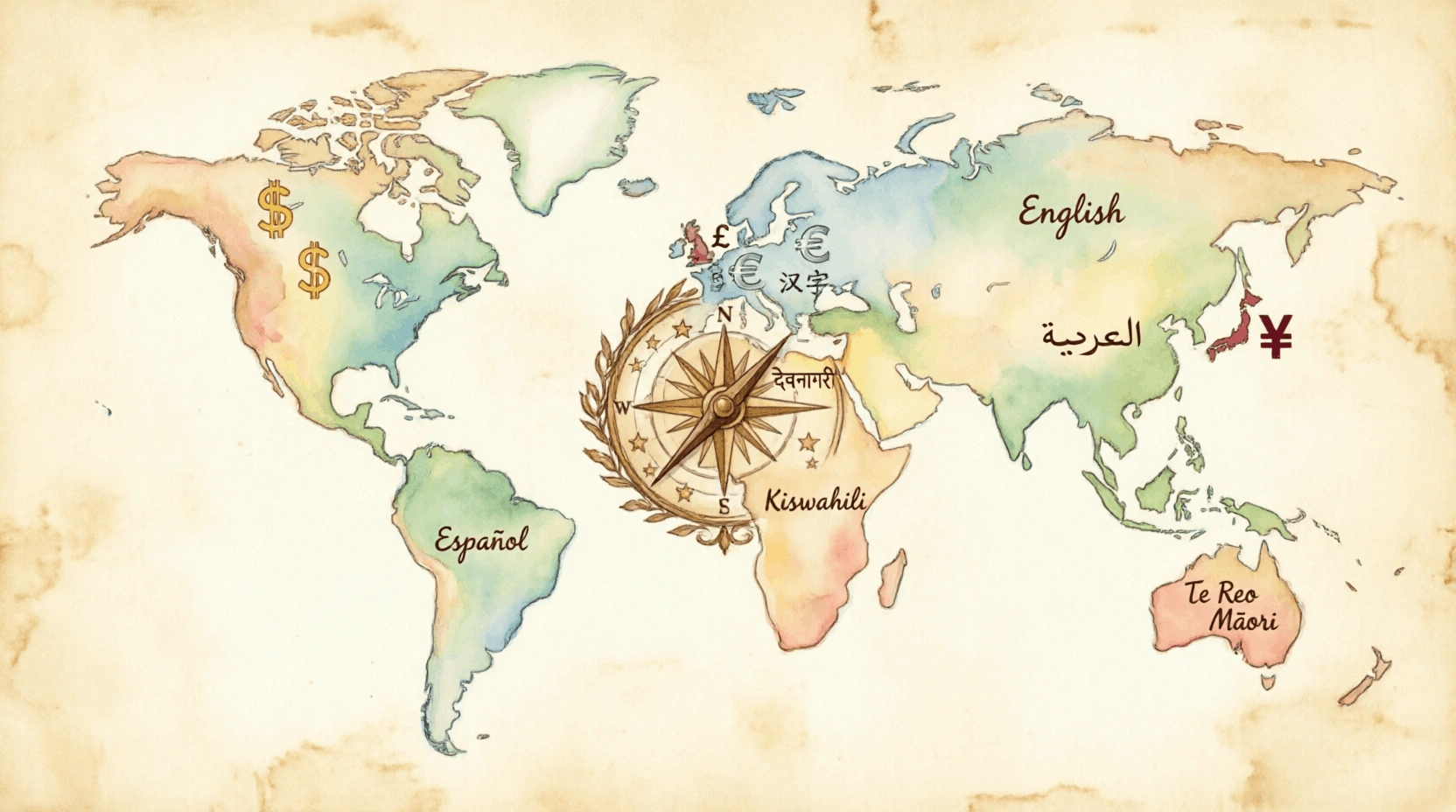 Currency & Language